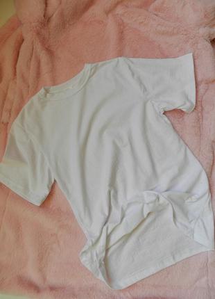 ✅ нові футболки білого кольору з вкрапленням сірого тканина бавовна (нові але без бирок бирці плечі2 фото