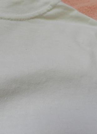 ✅ нові футболки білого кольору з вкрапленням сірого тканина бавовна (нові але без бирок бирці плечі4 фото