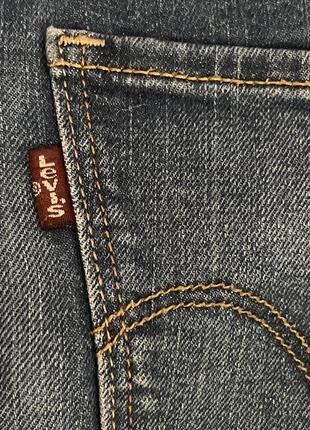 Жіночі сині джинсові шорти levi's mid length short3 фото