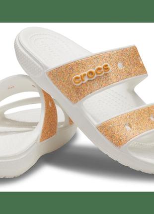 Классические блестящие сандалии crocs