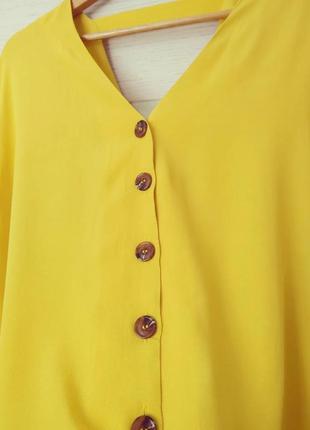 Жовта блуза в стилі zara9 фото