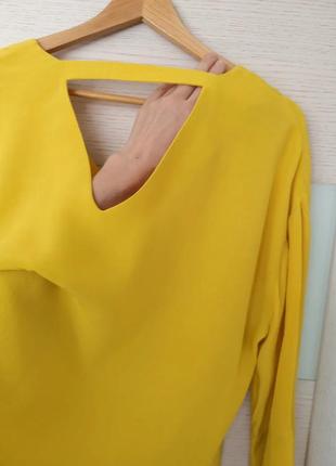 Желтая блуза в стиле zara6 фото