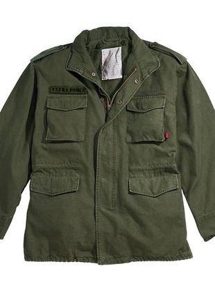 Польова куртка alpha industries m-65 olive black1 фото