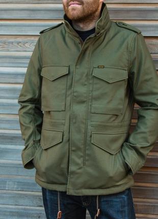 Полевая куртка alpha industries m-65 olive  black7 фото