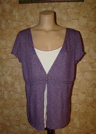 Симпатична кофточка-обманка 2-в-1 per una р.18/46