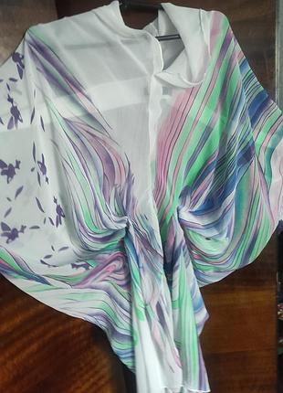 Класний ніжна жіноча пляжна туніка пеньюар парео накидка
