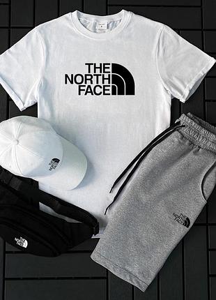 Летний мужской спортивный трикотажный костюм north face