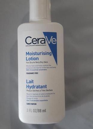 Cerave moisturising lotion увлажняющее молочко для сухой и очень сухой кожи лица и тела.1 фото