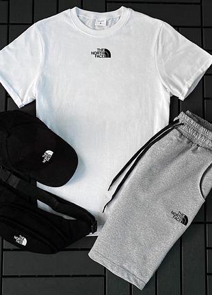 Летний мужской спортивный трикотажный костюм the north face