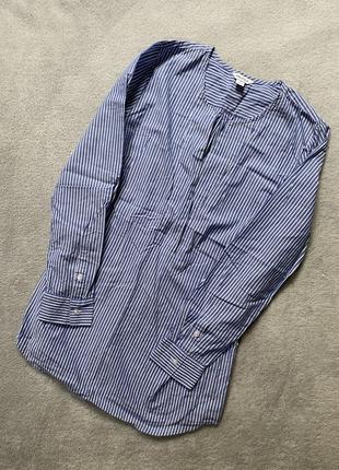 Подовжена сорочка в смужку s-m