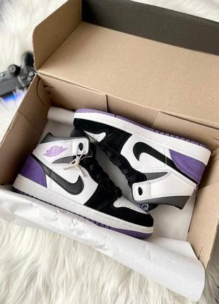 Жіночі кросівки nike air jordan 1 retro high 'varcity purple' 36-38-40-417 фото