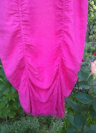 Воздушное льняное платье / сарафан-балон natural wave munich (германия) 100% лён4 фото