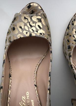 Італійські літні туфлі з відкритим носком bruglia р. 387 фото