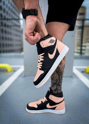 Nike air jordan 1 retro high og “crimson tint"  женские кроссовки найк аир джордан10 фото