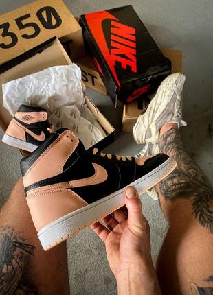 Nike air jordan 1 retro high og “crimson tint"  женские кроссовки найк аир джордан5 фото