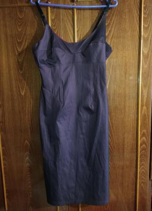 Плаття-сарафан бордово-фіолетового кольору1 фото
