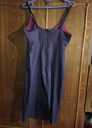 Платье-сарафан бордово-фиолетового цвета4 фото