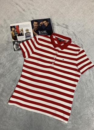 Tommy hilfiger стильна футболка у смужку