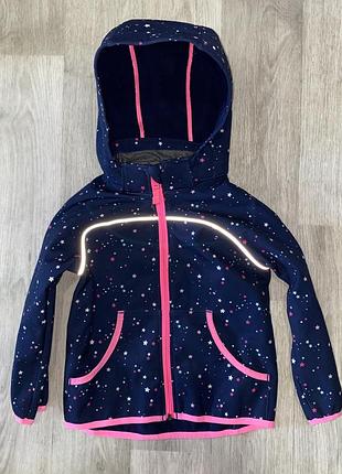 Красивая демисезонная курточка , софтшелл h&m soft shell  размер 3-4 года