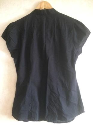 Нова чорна хлопкова блуза рубашка сорочка2 фото