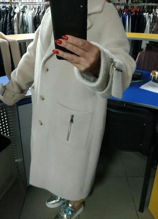 Пальто италия альпака виржинская шерсть3 фото