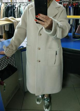 Пальто італія альпака виржинская шерсть