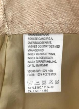 Оригинальная льняная юбка натурального цвета от fransa, размер 36, укр 42-446 фото