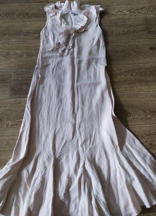 Натуральное платье лен