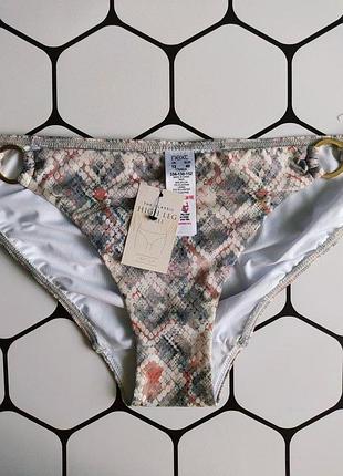 Круті плавки з кільцями в зміїний принт)))розмір 40