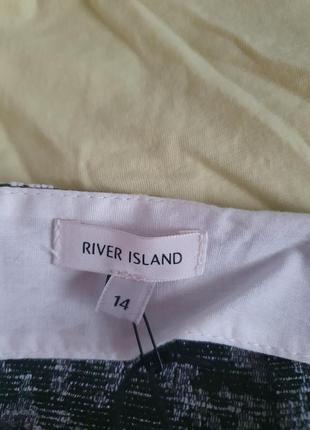 Спідниця юбка білого зеленого кольору хакі river island6 фото