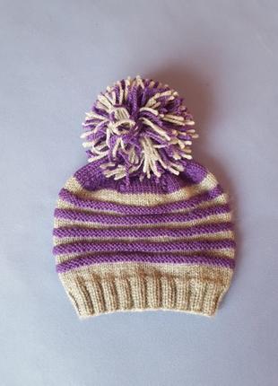 Шапка на дівчинку 3-4 роки