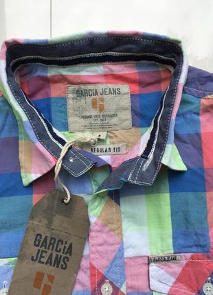 Сорочка рубашка короткий рукав чоловіча s garcia jeans5 фото