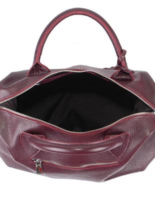 Шкіряна жіноча сумка виноград4 фото