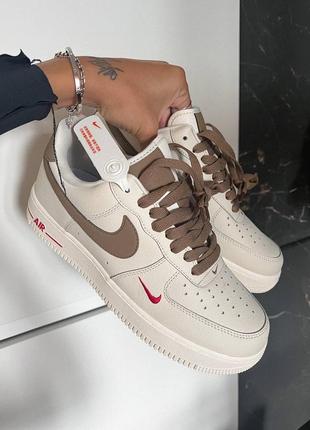 Шкіряні кросівки nike af1 ‘07 essenti “mocco ” premium. у8 фото