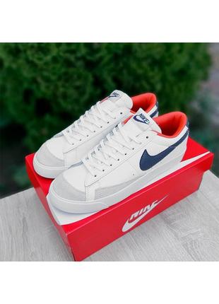 Кроссовки женские nike blazer low белые / кросівки жіночі найк блейзер низкие білі кроссы