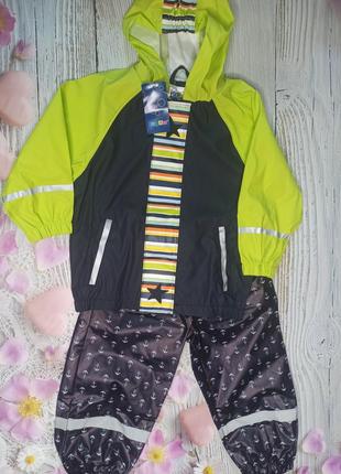 Комплект, костюм грязепруф, дощовик на хлопчика 86/92 см, lupilu2 фото