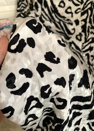 Платье на пуговках river island принт зебра натуральная ткань9 фото