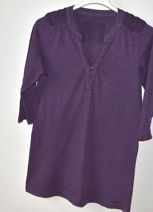 Фиолетовая mexx,верх пуговицы,хлопок,