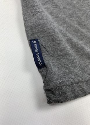 Мужская новая оригинальная футболка armani jeans big logo m l5 фото