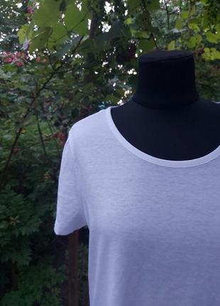 Базова білосніжна сорочка футболка queentex2 фото