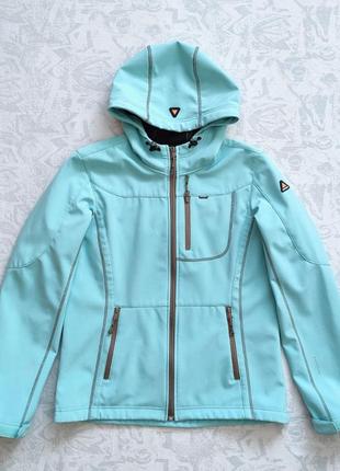 Термо куртка icepeak софтшелл на флисе , жіноча термокуртка на флісі9 фото