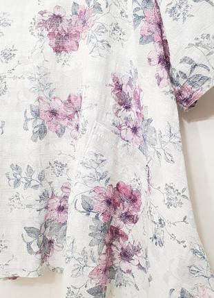 Изумительная блуза в цветах стиль бохо new collection италия с карманами5 фото