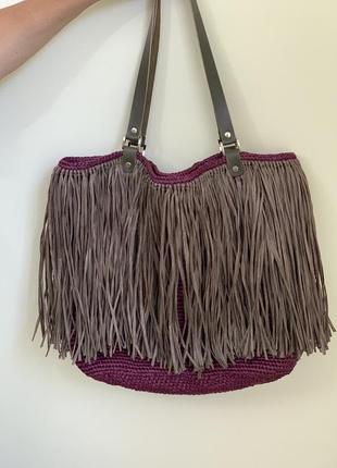 Сумка з рафії