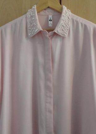 Супер брендовий сорочка блуза блузка перли everme2 фото