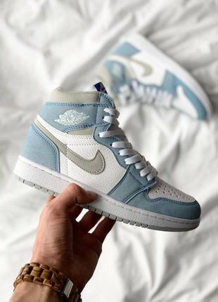 Женские кроссовки nike air jordan 1 retro high ‘hyper royal’ 36-37-38-39-40-411 фото