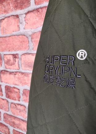 Утепленная стеганая куртка superdry3 фото