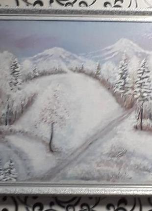 Картина,зима.