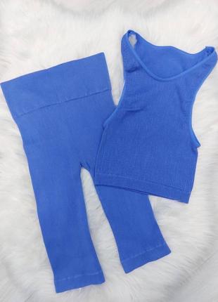 Велосипедки с утягивающим эффектом в рубчик