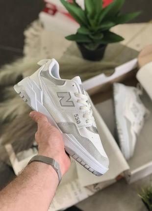 New balance 550 white mthierg6  женские кроссовки нью беленс