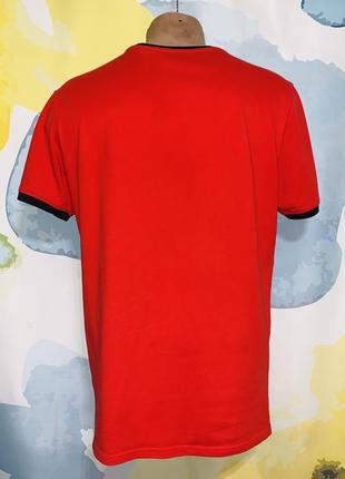 Оригінальна яскрава якісна бавовняна червона футболка guess los angeles4 фото